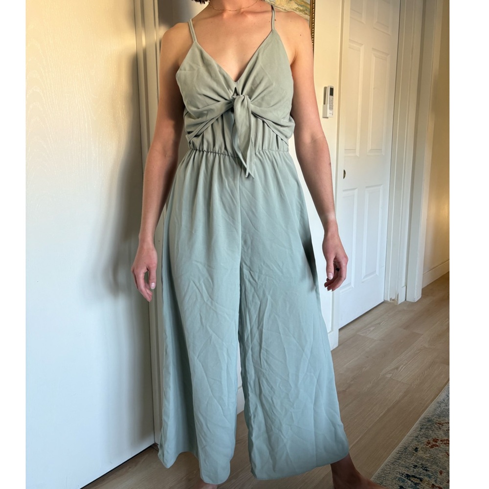 Mustard Seed Light Gray Jumpsuit